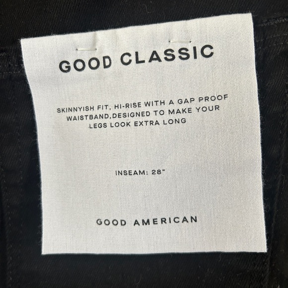 NWT Good American Good Classic Asymmetric Waist Jeans - Picture 4 of 5